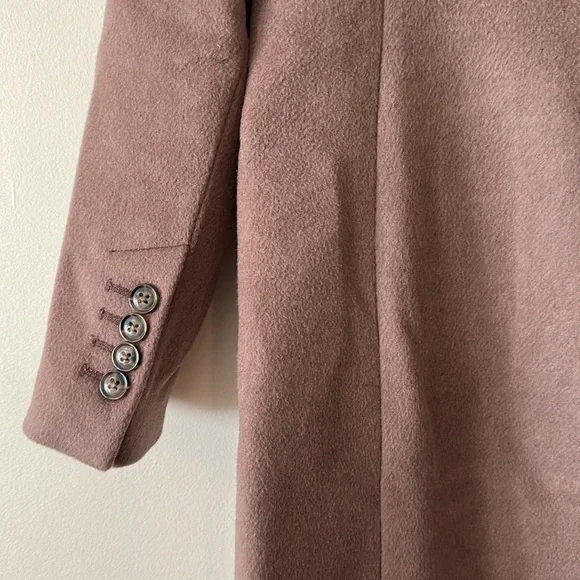 New RW&Co Classic Wool Fitted Preppy Coat in Deep Taupe - Picture 12 of 15